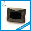 Rectangle black HPHT loose cz stones gems